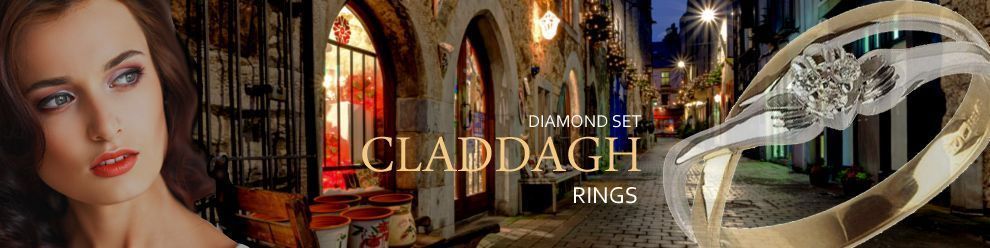 Diamond Claddagh Rings